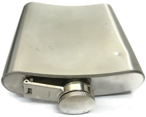 Jagermeister Stainless Steel Liquor Pocket Hip Flask Alcohol Whiskey Screw Cap - Picture 6 of 14