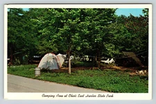 Lakeside Ohio East Harbor State Park Camping Postcard
