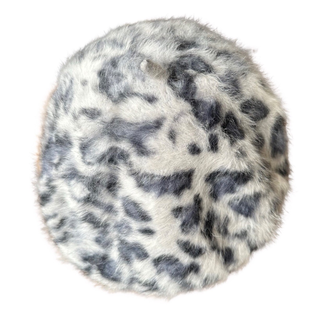 H&M gray animal print hat beret Sz ONE SIZE | eBay