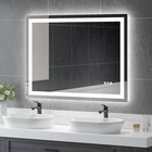 48x36' Led Bathroom Mirror Lighted Vanity Mirror Dimmable Touch Tempered Glass