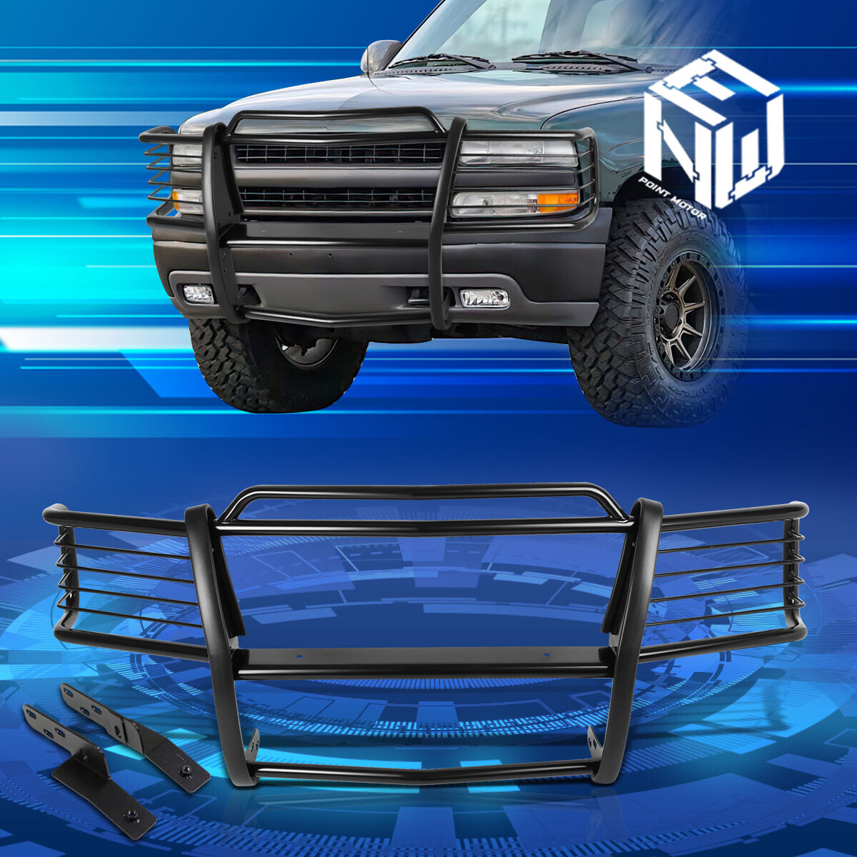 For 0002 Silverado Sierra 2500 3500HD Bumper Grill Protector Grille