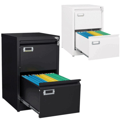 2/3/4 Drawer Filing Cabinet with Lock Metal File Storage Cabinet Letter/Legal/A4