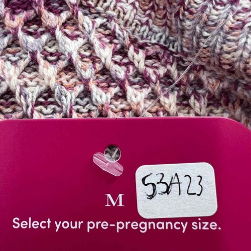 Isabel Maternity By Ingrid & Isabel Crew Texture Pullover Sweater Pnk Medium NWT - Picture 5 of 7