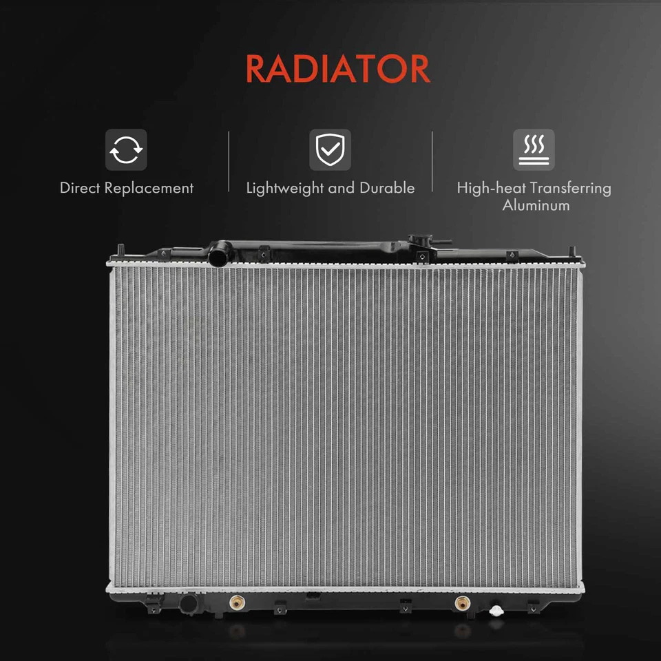 3x Radiador e AC Condensador e Kit de Ventilador de Refrigeração para Honda Ridgeline 2006 2007 2008 - Imagem 2 de 4