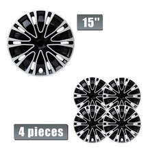 15 Set Of 4 Wheel Covers Snap On Hubcaps Full Hub Caps Fit R15 Tire Steel Rim