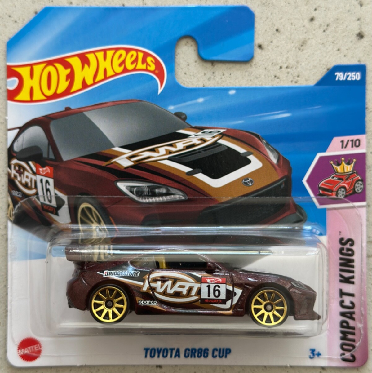 Hot Wheels TOYOTA GR86 CUP Short Card with Protector Compact Kings gr 86 supra