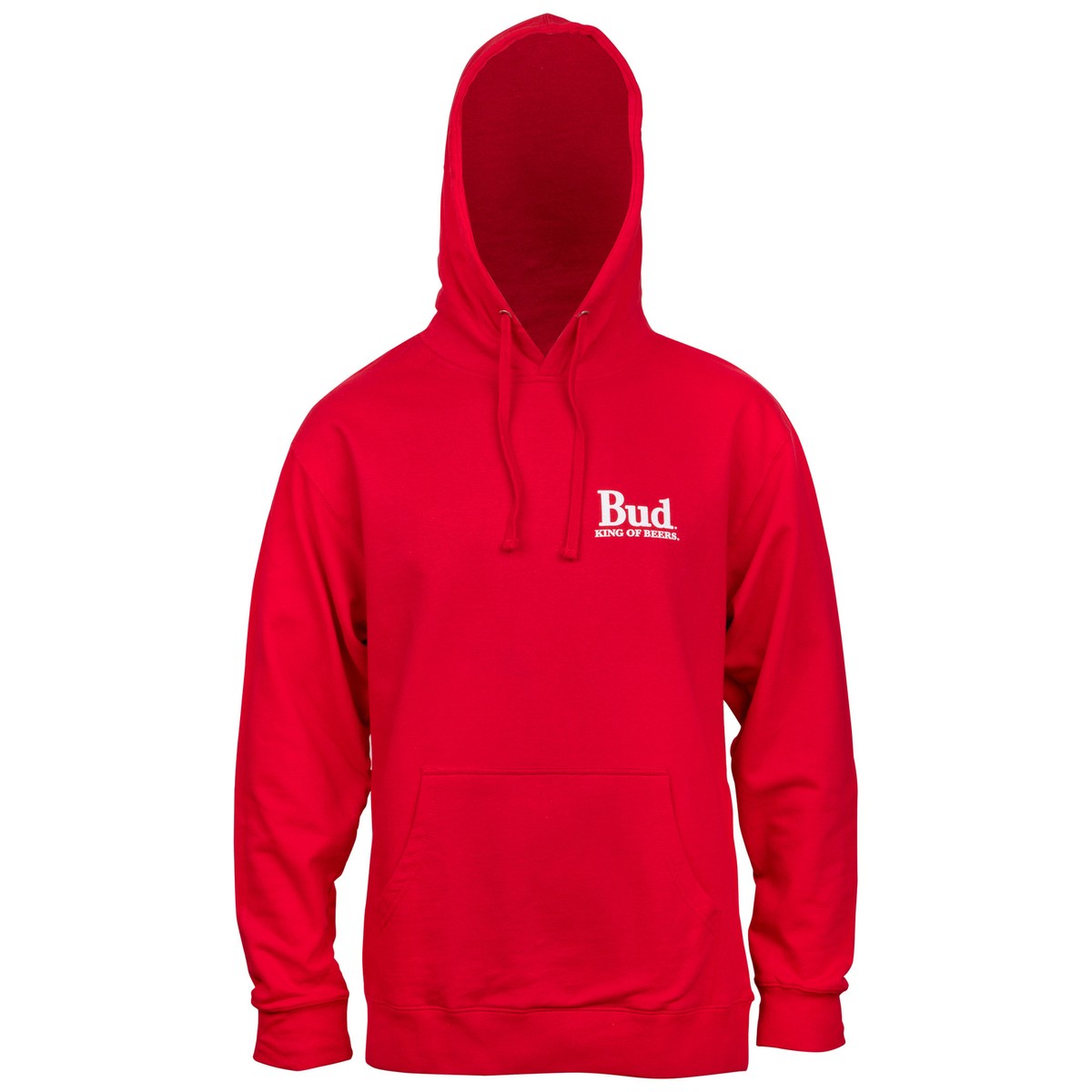 Budweiser Front and Back Print Hoodie Red | eBay