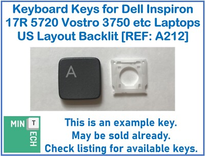 Tastatur Ersatz Tasten für Dell Inspiron 17R 5720 Vostro 3750 etc US Hintergrundbeleuchtung