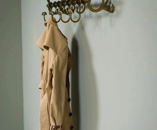 Rack da parete antico francese COATRACK/portapacchi/treno arredamento di lusso rack - Foto 2 di 6
