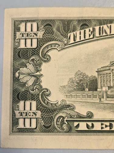 Series 1977 A $10 Ten Dollar Bill Misalignment Error Note Replacement Note Star - Picture 13 of 24