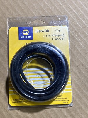 Napa Belden 10 Gauge 10  Black Primary Wire 785700 New