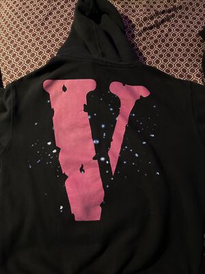 Pop Smoke x Vlone King Of NY Hoodie RARE sz Large USA MADE 100