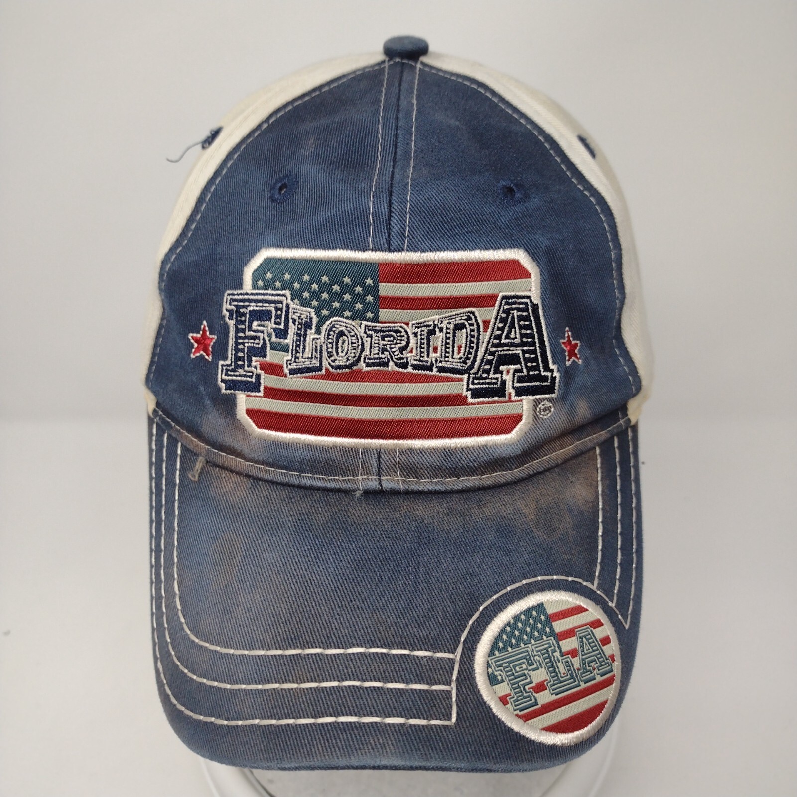 Florida Strapback Hat Multi OSFA Embroidered Amer… - image 2