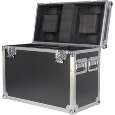 ✔️ FLIGHT CASE NERO CON RUOTE PER 2 TESTE MOBILI BEAM WASH 19X15W TIPO AURA