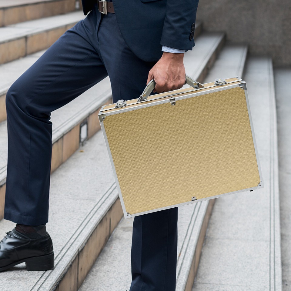 Storage & Display Aluminum Alloy Box Case Holds 100 Coin Holders Slabs