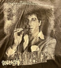 Vintage Authentic Scarface Tony Montana Al Pacino Movie Shirt Mens XL RARE!!