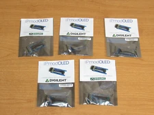 Lot of 5 Digilent Pmod OLED 128x32 Pixel Monochrome OLED Display 410-222 - New