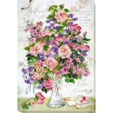 Bead Embroidery Kit Flowers Bead stitching Bead needlepoint DIY Abris Art