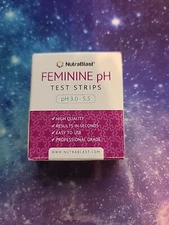 NutraBlast Feminine pH Test Strips 3.0-5.5 (100 Tests) Monitor Intimate Health