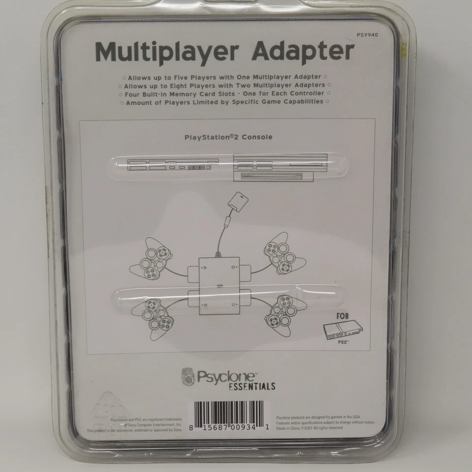 New Sony PlayStation 2 PS2 Psyclone Essentials PS2 Multiplayer Adapter 5 players - Image 3 of 4