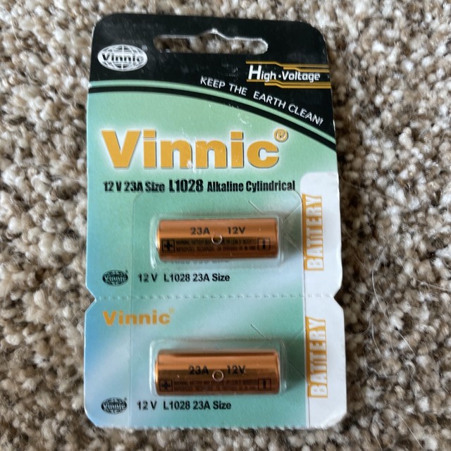 12V L1028 BATTERY VINNIC ALKALINE L1028F L1028 LRV08 23A MN21 A23 EXPIRY 04/24 E - Foto 3