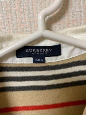 burberry london Polo Shirt European Size 36 XS Nova Check Stripe