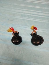 2 pair Vintage CASTANETS ELTON BAKELITE   SPANISH MUSIC FLAMENCO TANGO DANCING