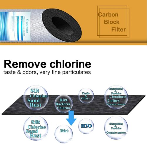 Geekpure 2 Stage Whole House Water Filter System-1" NPT 4.5" x 10" - PP Carbon - Picture 4 of 9