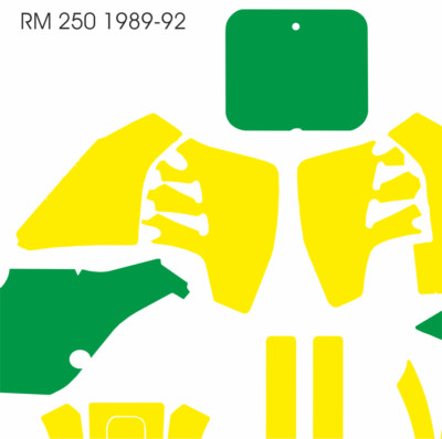 Suzuki Motocross vector template RM 250 1989-1992 cut design file