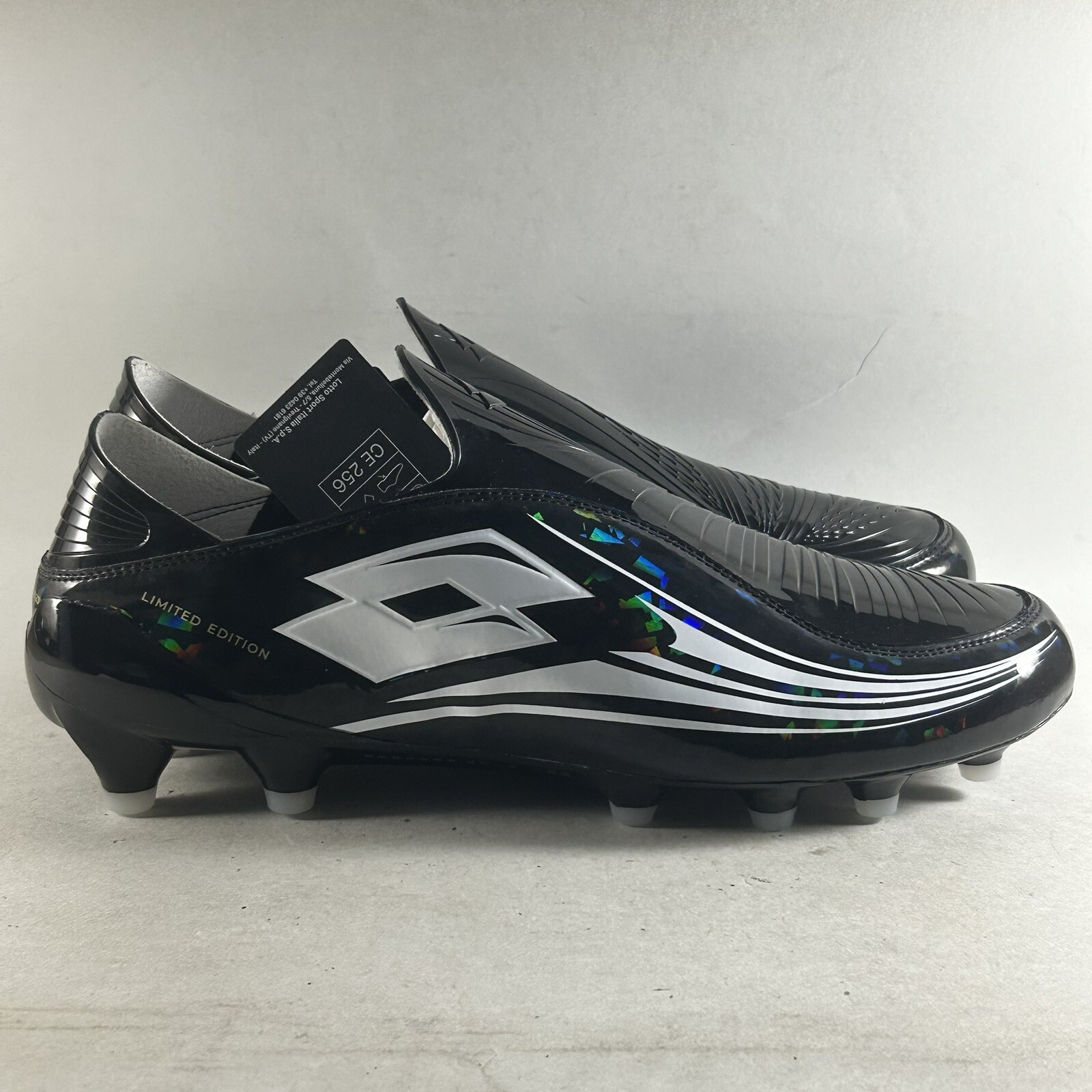 Lotto Zhero Gravity OG 50 anni tacchetti calcio uomo FG slip on neri taglia 9 5
