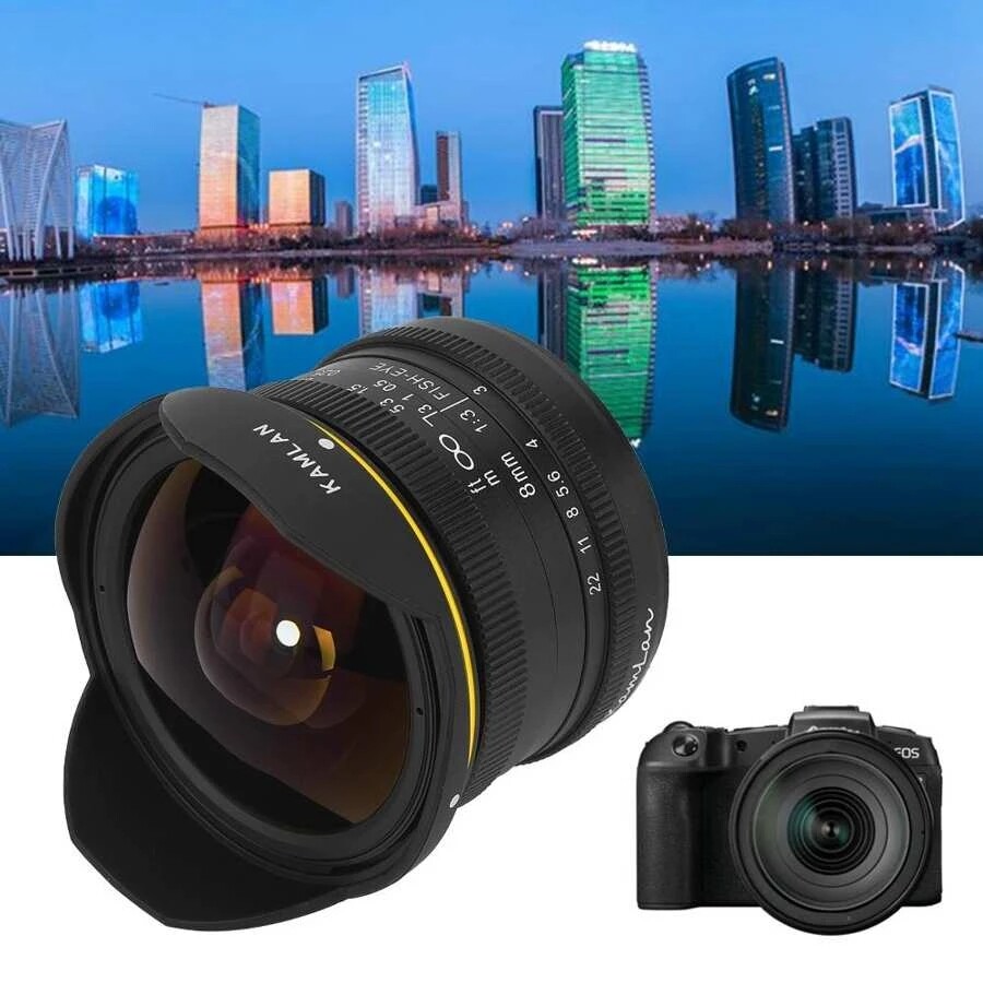 KamLan 8mm F3.0 APS-C Fisheye Wide Angle Manual Lens For KamLan 8mm F3.0 APS-C Fisheye Wide Angle Manual Lens For