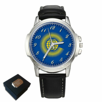THE COMMONWEALTH FLAG HERREN ARMBANDUHR GEBURTSTAG BESTES GESCHENK GRAVUR