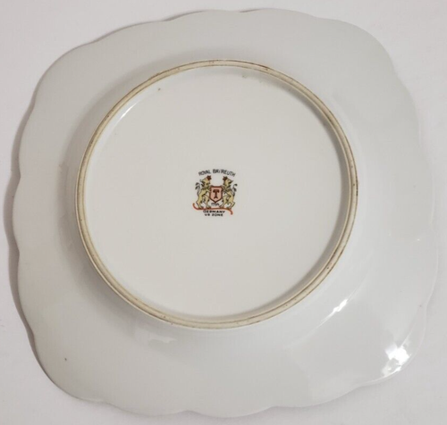 Vintage Royal Bayreuth Tirschenreuth Square Salad Plate 8 5/8" X 8 5/8" - Picture 6 of 7