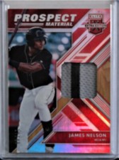 2018 Panini Elite Extra Edition James Nelson Prospect Material Relic 17/49