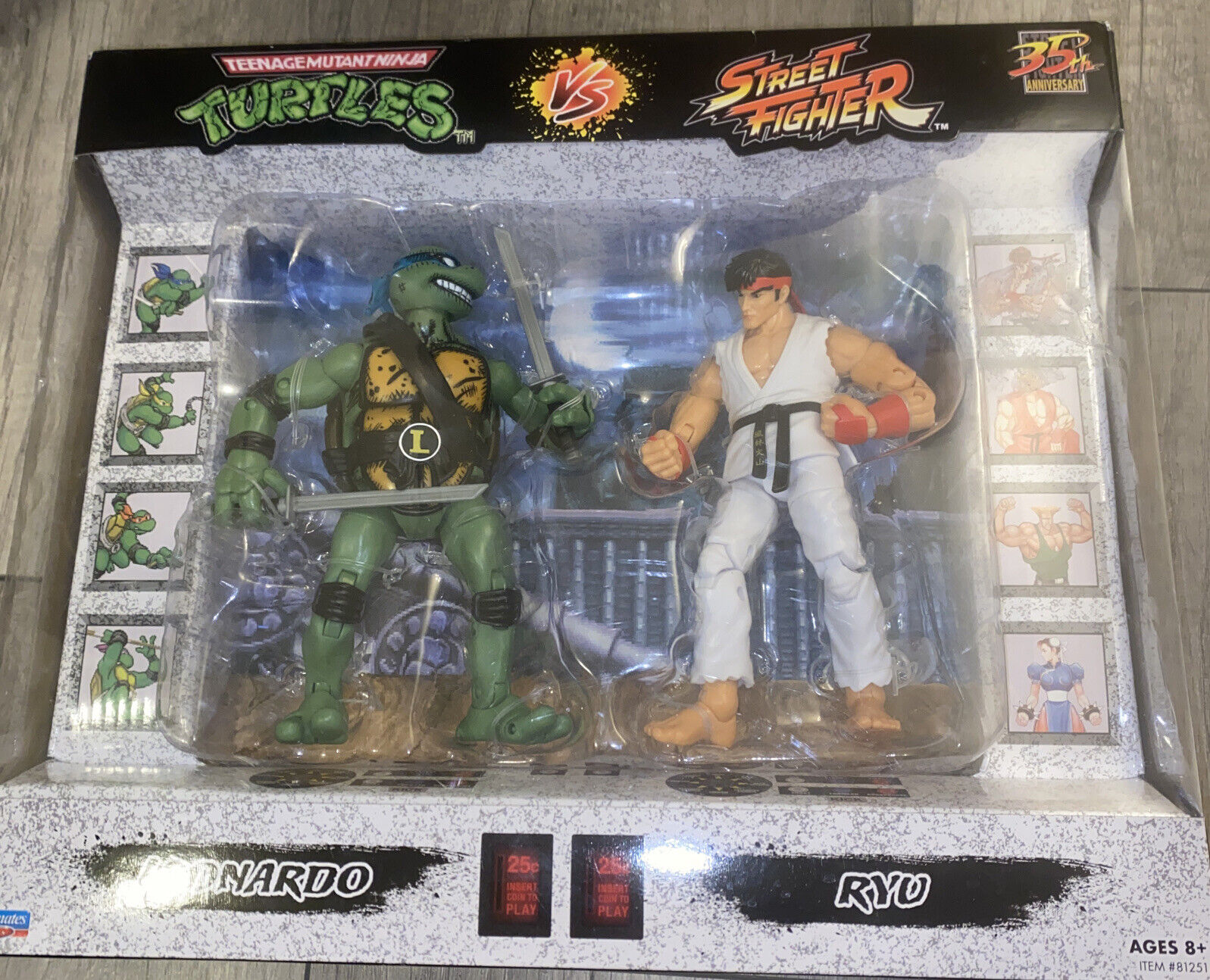 Teenage Mutant Ninja Turtles Vs. Street Fighter Figure 2-Pack - Leonardo vs Ryu