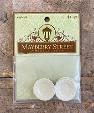 Mayberry Street Miniatures White Plates Hobby Lobby Dollhouse Pack Of 4, 756098