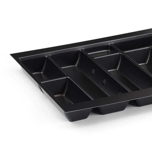 Black Tandembox Cutlery Tray Kitchen Drawer Organiser Insert Compartment Storage - Afbeelding 17 van 20