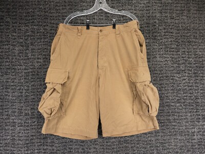 Vintage Abercrombie Fitch Cargo Shorts Mens 35 (Tag 34) Khaki