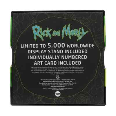 Rick & Morty Limited Edition Medallion ONLY 5000 MADE LE RARE