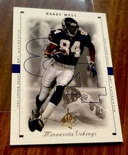 1999 SP Authentic Randy Moss NFL Football Card # 47  - Minnesota Vikings