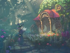 Landscape witch hat flowers nauimusuka Custom Gaming Mat Desk