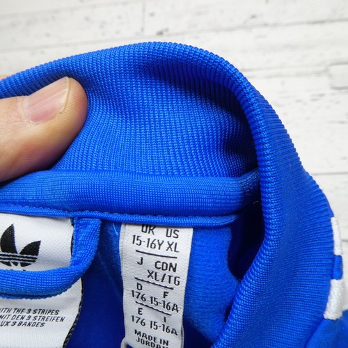 Adidas Superstar Track Jacket Youth Size XL (15-16) Blue Full Zip Polyester NWT - Picture 4 of 8
