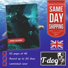 Diving Log Book 52pp A5 Record 25 dives