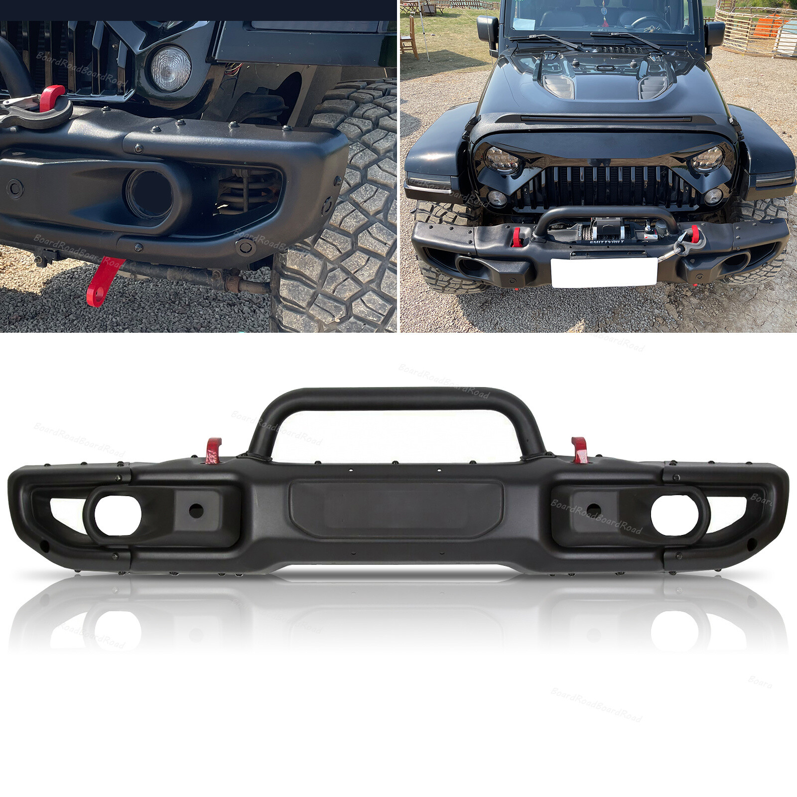 10th Anniversary Style Front Bumper Steel For 20072018 Jeep Wrangler