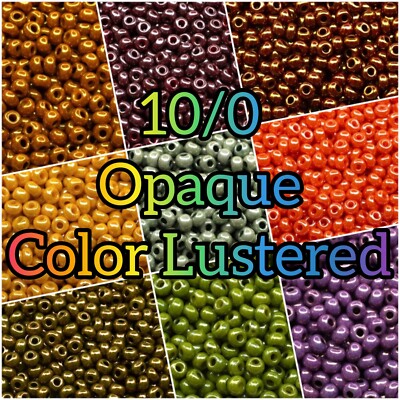 10/0 PRECIOSA Tschechische kleine Glasperlen - undurchsichtige Farbe glänzend.