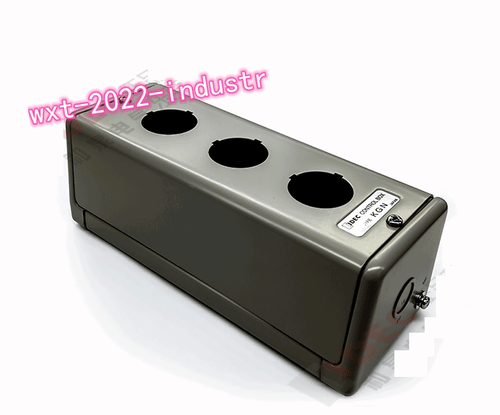 1PCS New Electric control box metal button box KGN311Y 3 holes 30mm - Picture 2 of 3