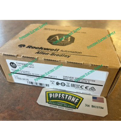 1769-IA16 Ser/A CompactLogix 16 Pt 120VAC Module Dated-2022   **Kentucky Stock**