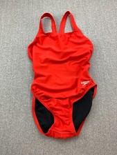 Speedo Pro LT One Piece Swimsuit Womens size 8/34 Red Aquatic Sports Athletic