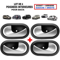 4 Innengriffe Links Rechts Matt Grau Dacia Lodgy 8200733848 8200733847