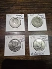 Kennedy Half Dollar Lot Of 4 Circulated 1971, 1972, 1974 & 1976 Coins